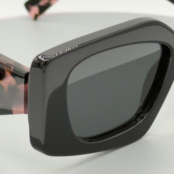 Prada SPR 15Y Sunglasses 1AB-5S0 Black Pink Havana Gray Lenses 51mm 21 140 READ - Picture 11 of 14
